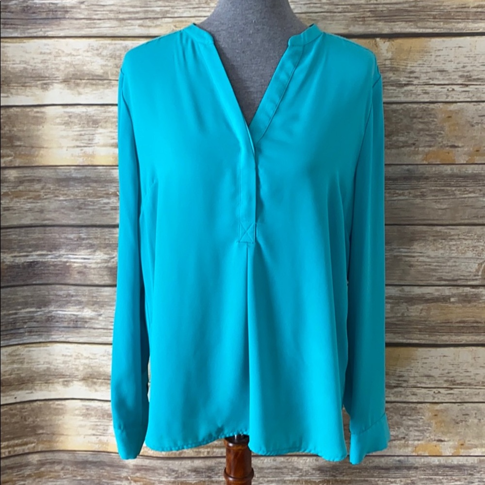 Split-Neck Blouse